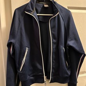 Navy Blue Activewear jacket, zip pockets. Great condition, no rips/tears.